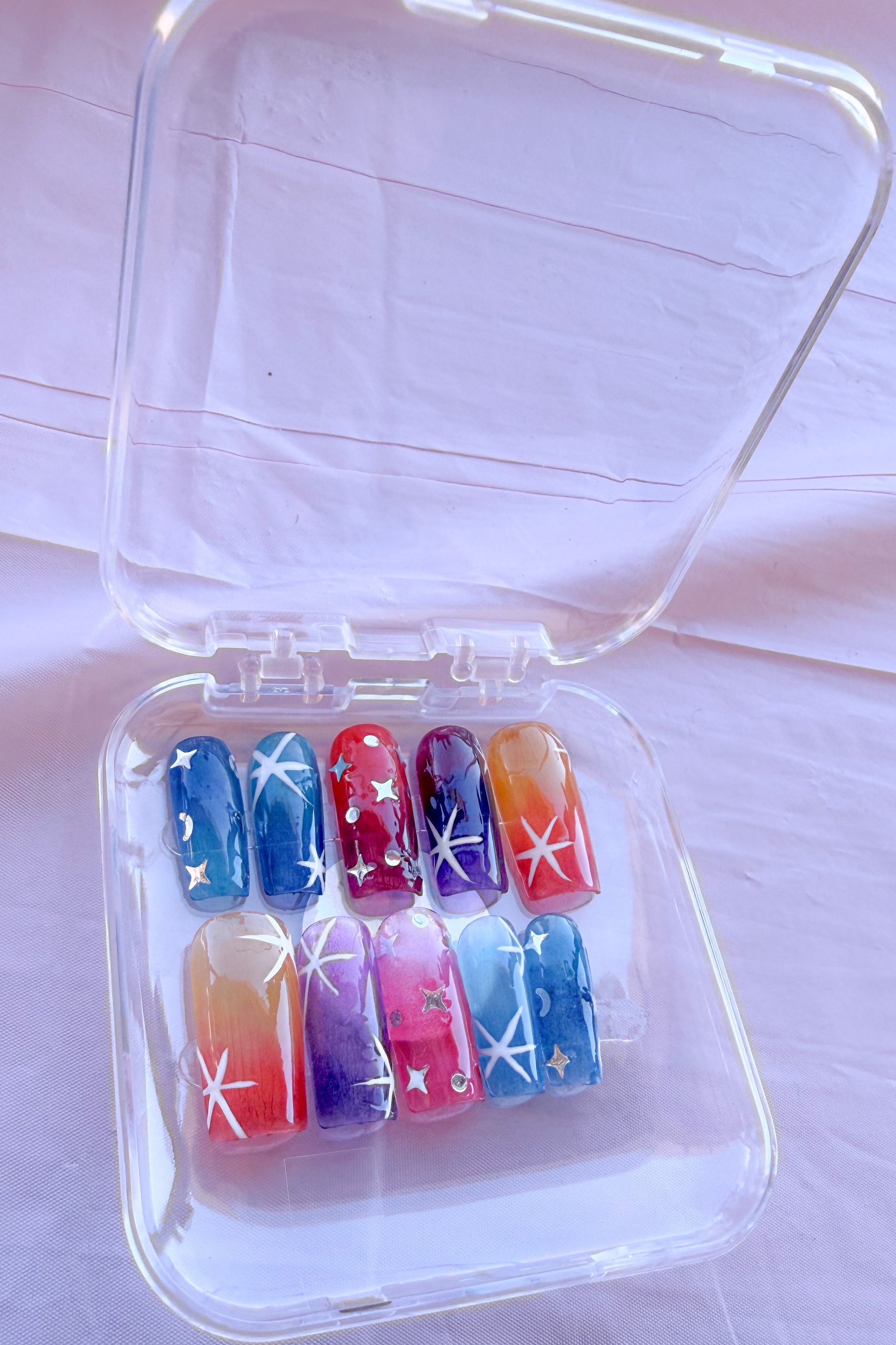 Ombre square Nails