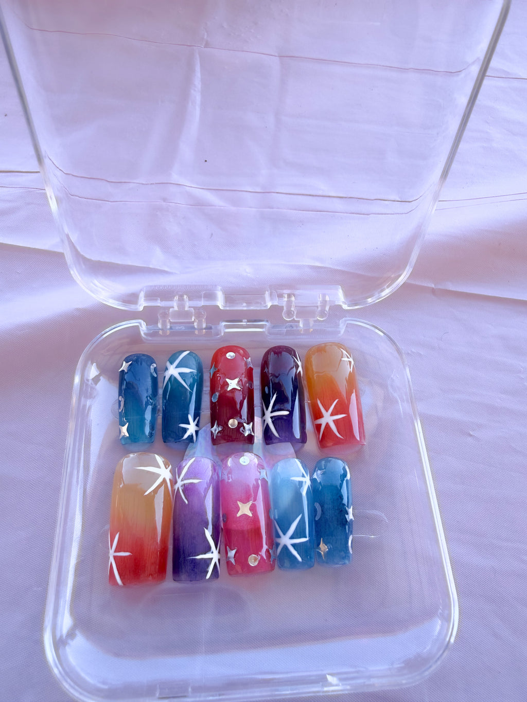Ombre square Nails